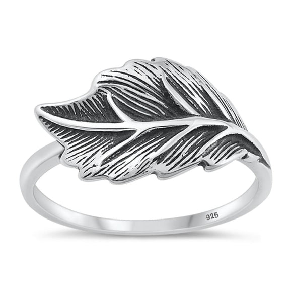 Sterling Silver Leaf Ring