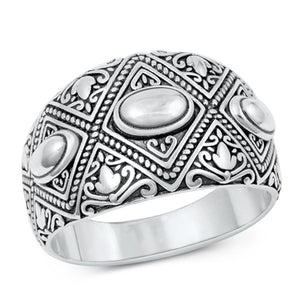 Sterling Silver Bali Chunk Ring