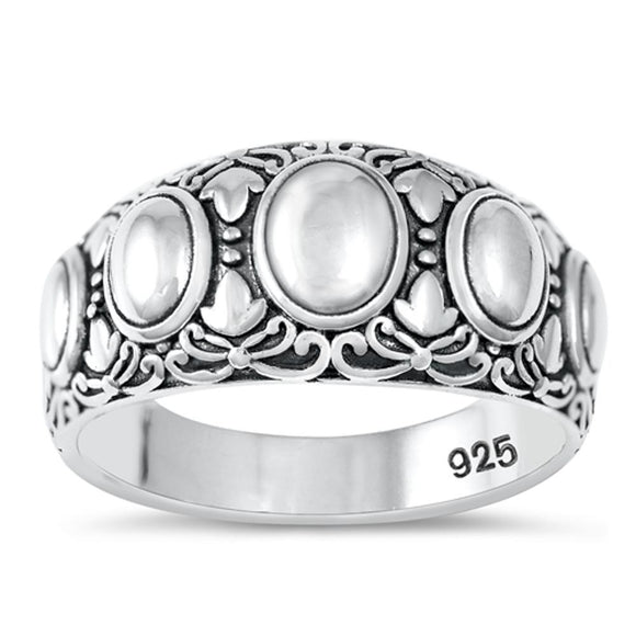 Sterling Silver Bali Ring