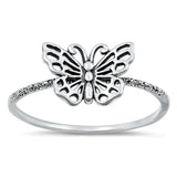 Sterling Silver Butterfly Ring
