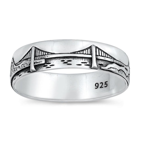 Sterling Silver Bridge Ring