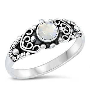 Sterling Silver Moonstone Ring