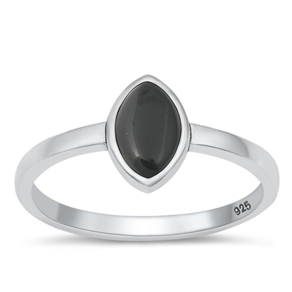 Sterling Silver Black Onyx Ring