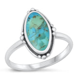 Sterling Silver Bali Cocktail Turquoise Ring