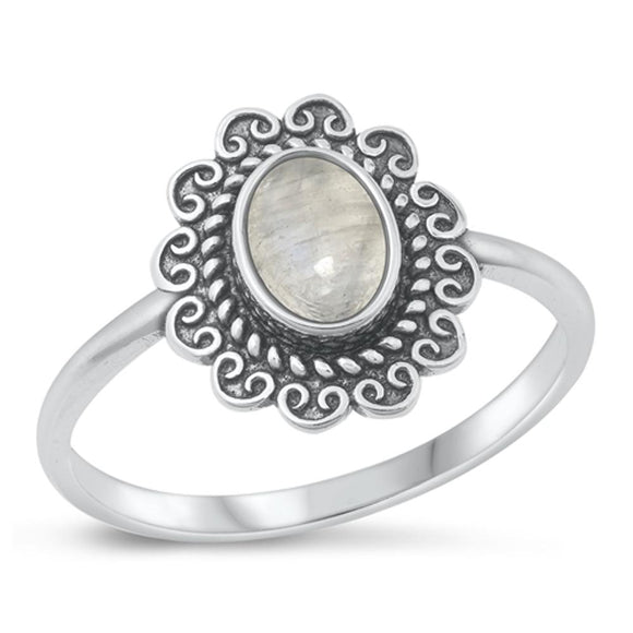 Sterling Silver Moonstone Ring