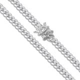Miami Cuban 160 Box Lock - 5.7mm - Sterling Silver Miami Cuban Link Chain