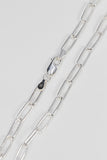 Paper Clip 110 - 5mm - Sterling Silver Paper Clip Chain Necklace