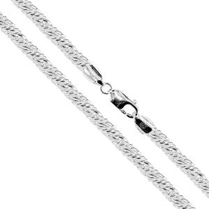 Twisted Foxtail 400 - 4.5mm - Sterling Silver Twisted Foxtail Chain Necklace