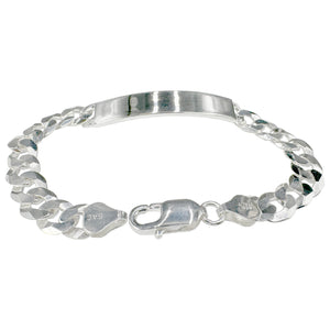Curb ID 120 - 5.3mm - Sterling Silver Flat Curb ID Bracelet