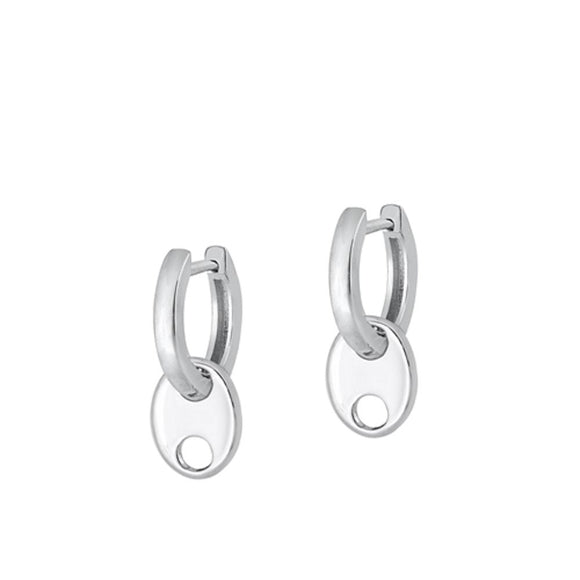 Sterling Silver Beautiful Fashion High Polished Hoop Earrings 925 New