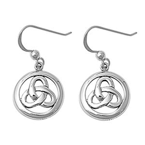 Celtic Knot Earrings .925 Sterling Silver