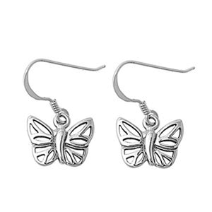 Butterfly Earrings .925 Sterling Silver