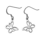 Butterfly Earrings .925 Sterling Silver