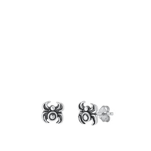 Sterling Silver Wholesale Oxidized Spider High Polished Earrings 925 New