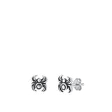 Sterling Silver Wholesale Oxidized Spider High Polished Earrings 925 New