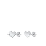 Sterling Silver Unique Heart w/ Tail Fashion Naughty Love Earrings 925 New