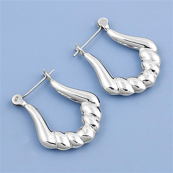 Sterling Silver Wholesale High Polised Hoop Earrings Lever Back 925 New