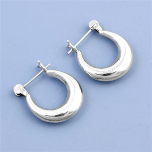 Sterling Silver High Polished Knot Post Stud Cute Fashion Earrings .925 New