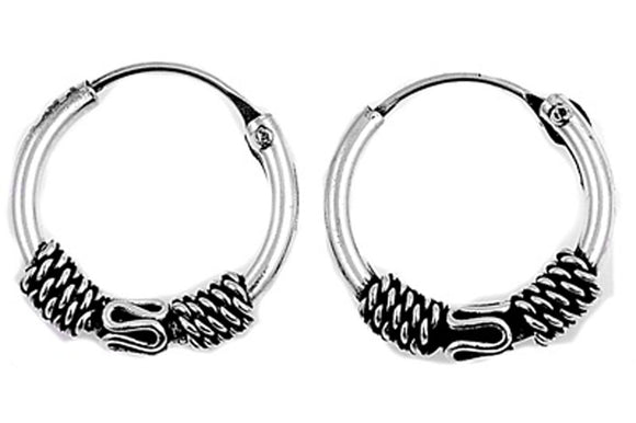 Bali Earrings .925 Sterling Silver