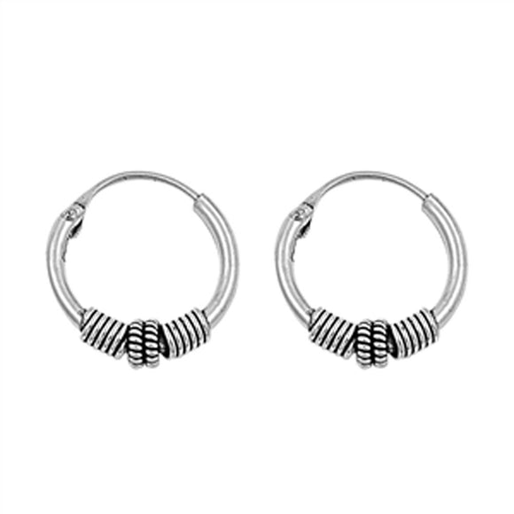 Bali Earrings .925 Sterling Silver
