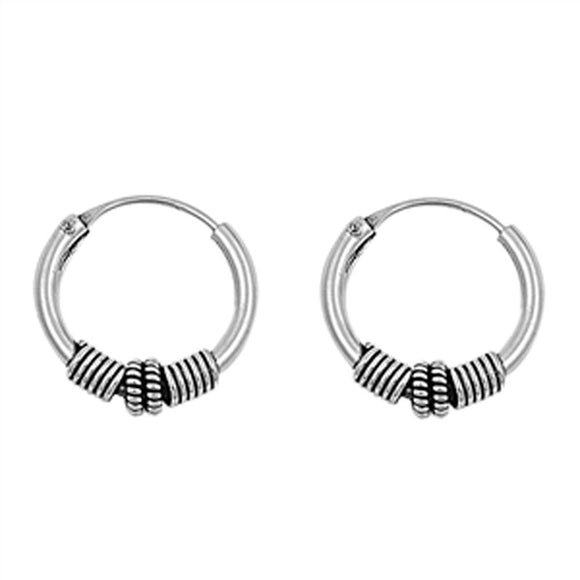 Bali Earrings .925 Sterling Silver