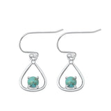 Sterling Silver Wholesale Turquoise Hook Fashion Earrings .925 New
