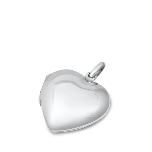 Sterling Silver Classic Heart Locket Wholesale Pendant Love Romantic Charm 925