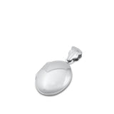 Sterling Silver Classic Cute Vintage Oval Locket Pendant Keepsake Love Charm 925