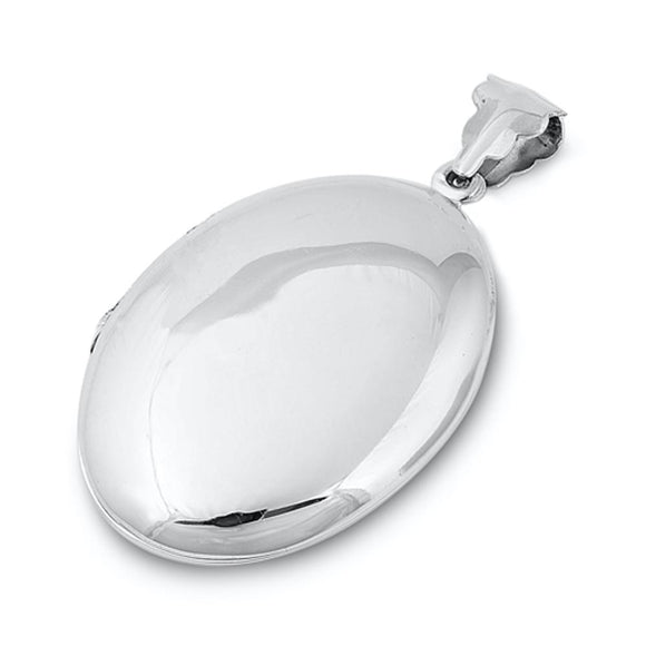Sterling Silver Classic Vintage Locket Pendant Forever Keepsake Love Charm 925