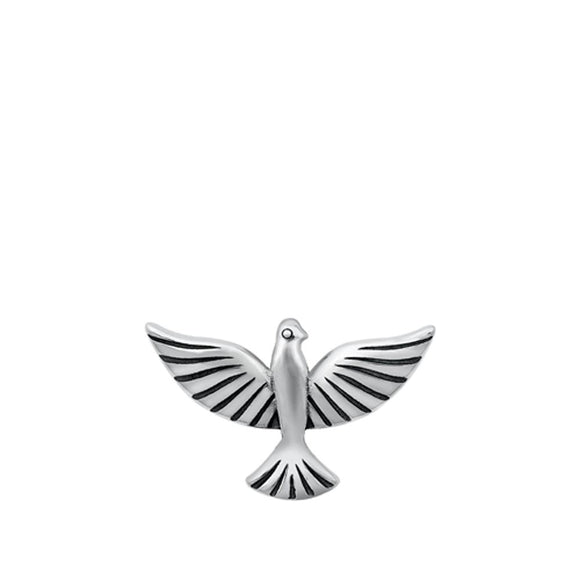 Sterling Silver Beautiful Sparrow Pendant Bird Songbird Raptor Charm 925 New