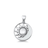 Sterling Silver Unique Sun & Moon Pendant Day Night Harmony Charm 925 New