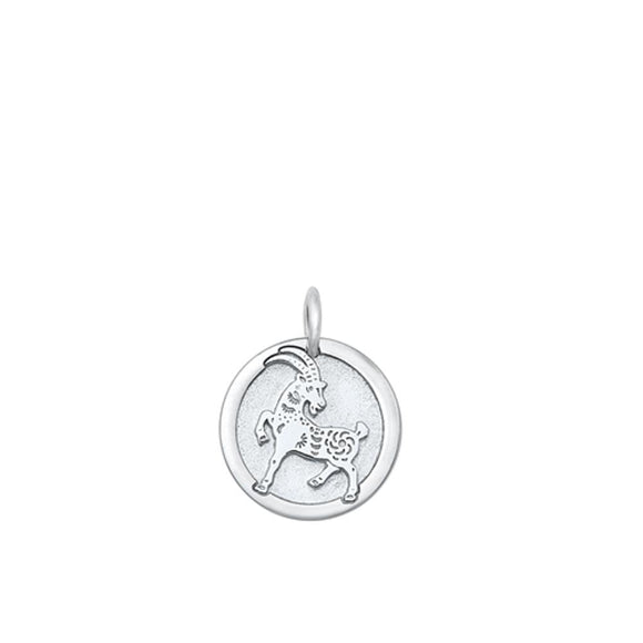 Sterling Silver Beautiful Chinese Zodaic Goat Pendant Astrological Charm 925 New