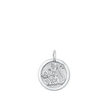 Sterling Silver Classic Chinese Zodiac Monkey Pendant Astrological Charm 925 New