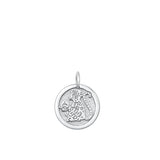Sterling Silver Classic Chinese Zodiac Monkey Pendant Astrological Charm 925 New