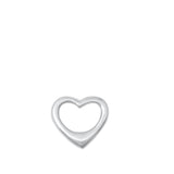 Sterling Silver Cute Sliding Heart Pendant Love Floating Charm 925 New