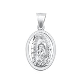 Sterling Silver Wholesale Virgin Mary Medallion Pendant Catholic Charm 925 New