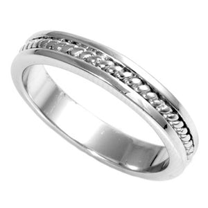 Sterling Silver Womans Mens Spiral Rope Ring Engagement Wedding Band Sizes 7-14
