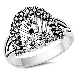 Sterling Silver Woman's Turkey Unique Ring Fashion 925 New Band 15mm Sizes 5-10