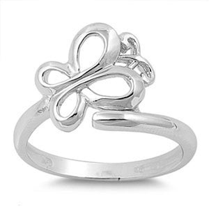 Women's Butterfly Cute Wholesale Ring New .925 Sterling Silver Band Sizes 4-10