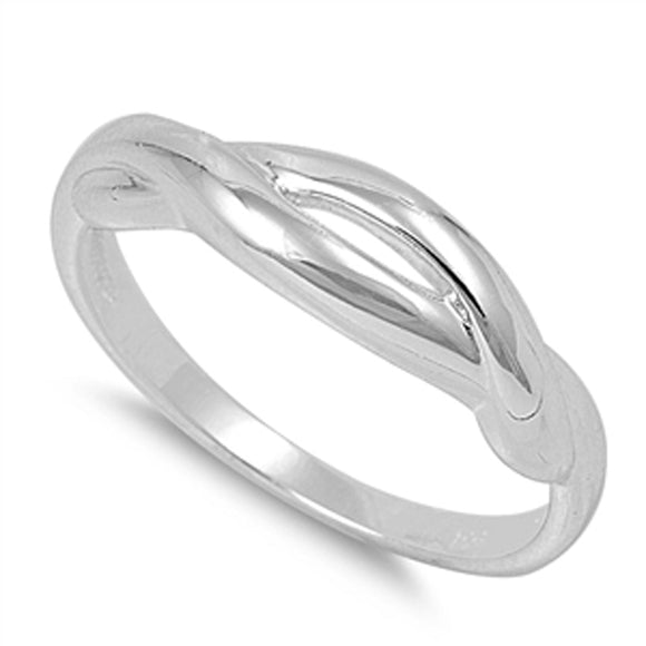 Women's Infinity Knot Fashion Ring New .925 Sterling Silver Band Sizes 4-10