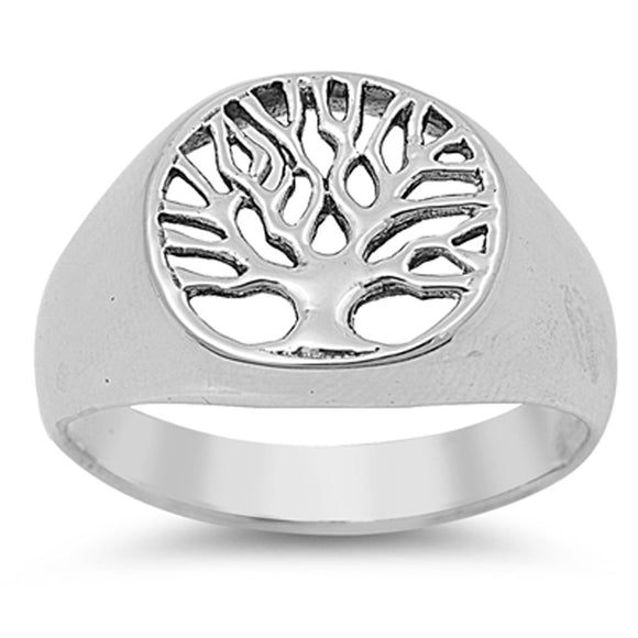 Women's Tree of Life Fashion Ring New .925 Sterling Silver Band Sizes 5-10