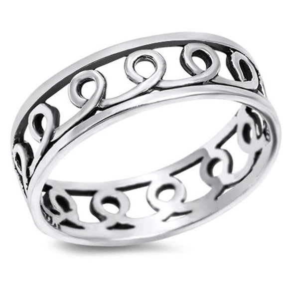 Women's Celtic Eternity Beautiful Ring New .925 Sterling Silver Band Sizes 3-9