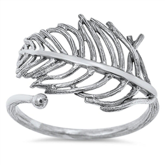 Women's Open Tree Leaf Fashion Ring New .925 Sterling Silver Band Sizes 4-10