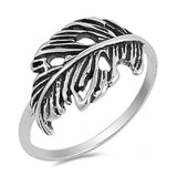 Fashion Leaf Oxidized Design Ring New .925 Sterling Silver Band Sizes 5-10