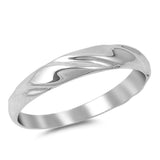 Women's Fashion Wave Cute Ring New .925 Sterling Silver Band Sizes 3-10