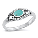 Turquoise Beautiful Bead Ball Rope Ring New .925 Sterling Silver Band Sizes 4-10