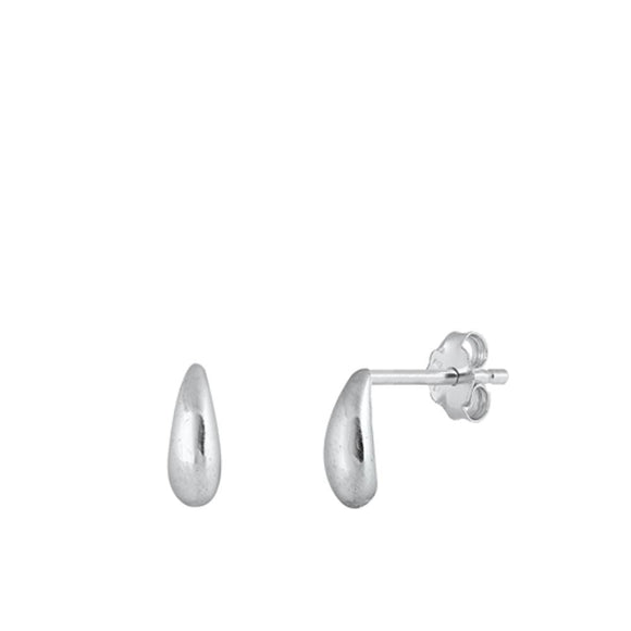 Sterling Silver Wholesale High Polished Teardrop Rain Earrings .925 New