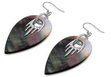 Teardrop Earrings Simulated Mother of Pearl .925 Sterling Silver