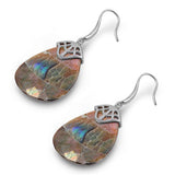 Earrings Simulated Mother of Pearl .925 Sterling Silver