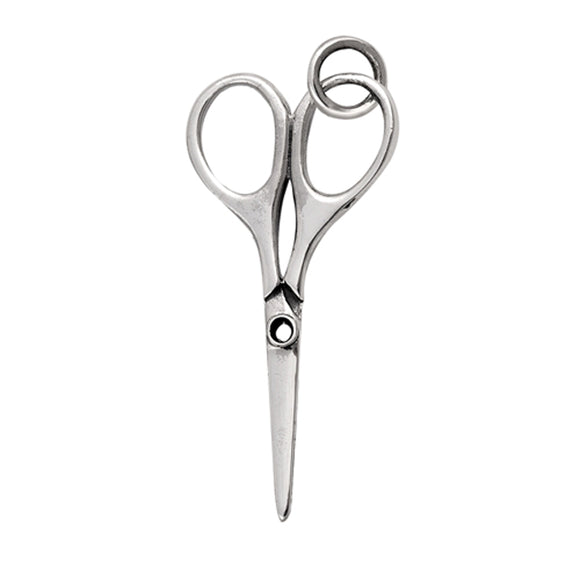 Sterling Silver Craft Scissors Pendant Hair Stylist Sewing Shears Tool Charm 925